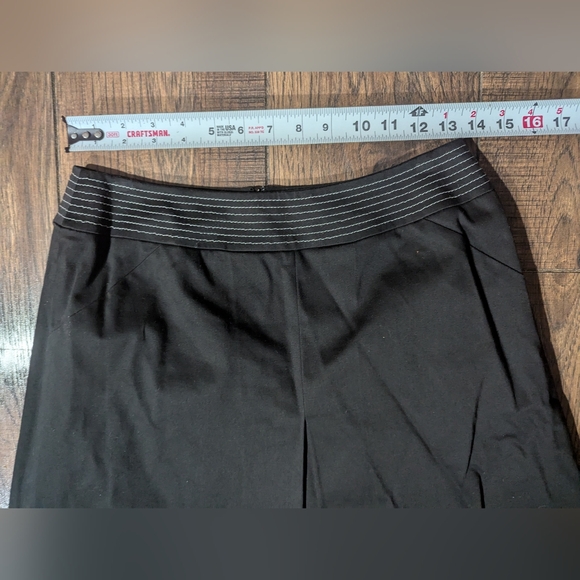 Jones New York Suit Women's Black Lab Coat & Skirt White Accent Size 4 Vintage - Picture 13 of 16